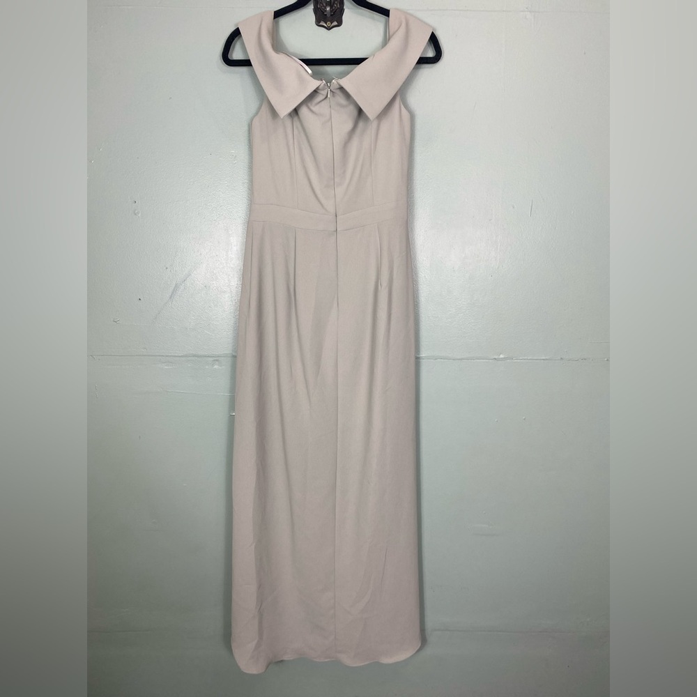 BHLDN Thompson Off The Shoulder Midi Dress Tulip Hem Sage Green Sz 8 - Picture 7 of 9